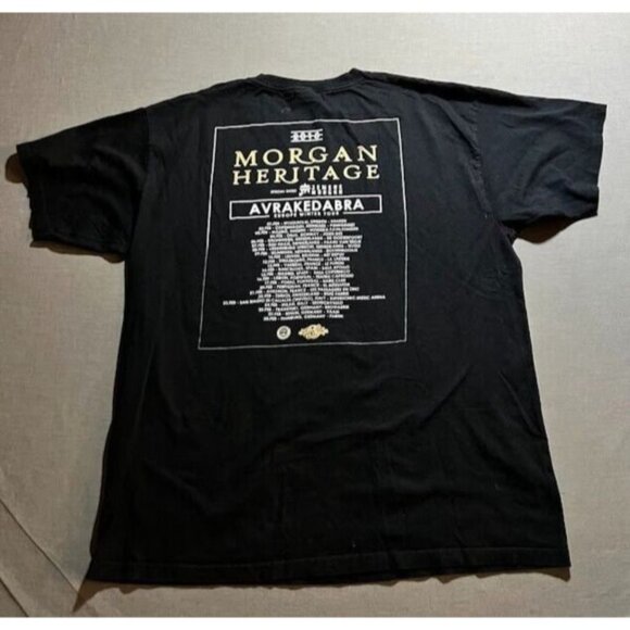 Morgan Heritage Avrakedabra 2018 Shirt Adult XL Black Short Sleeve Pullover Tee. - Picture 6 of 10